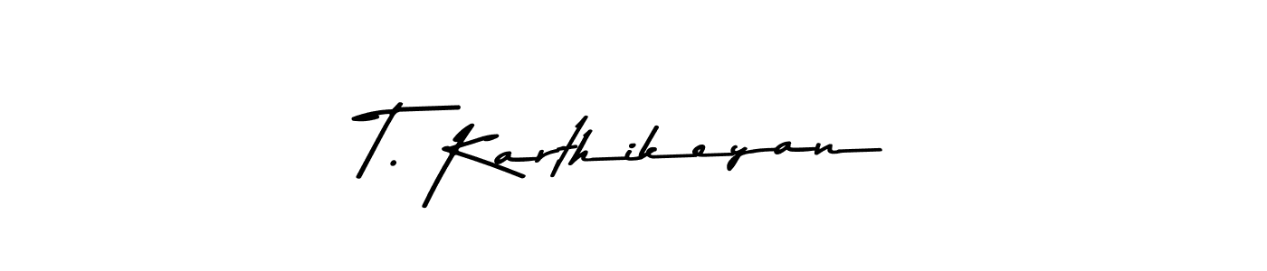 Use a signature maker to create a handwritten signature online. With this signature software, you can design (Asem Kandis PERSONAL USE) your own signature for name T. Karthikeyan. T. Karthikeyan signature style 9 images and pictures png
