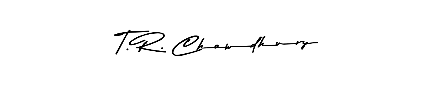 Design your own signature with our free online signature maker. With this signature software, you can create a handwritten (Asem Kandis PERSONAL USE) signature for name T. R. Chowdhury. T. R. Chowdhury signature style 9 images and pictures png