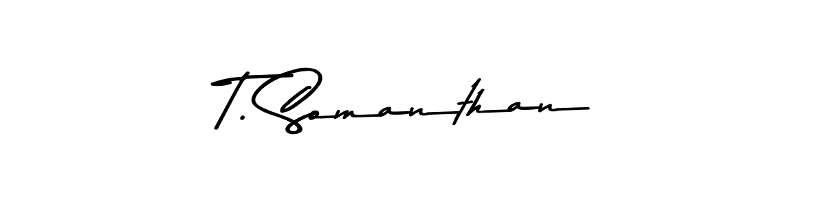 Make a beautiful signature design for name T. Somanthan. Use this online signature maker to create a handwritten signature for free. T. Somanthan signature style 9 images and pictures png