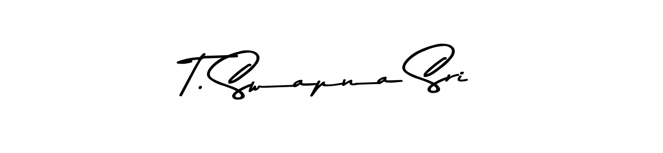 Once you've used our free online signature maker to create your best signature Asem Kandis PERSONAL USE style, it's time to enjoy all of the benefits that T. Swapna Sri name signing documents. T. Swapna Sri signature style 9 images and pictures png