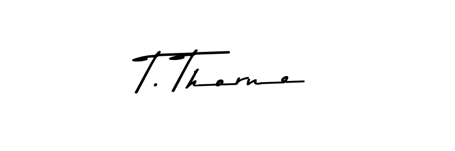 How to make T. Thorne signature? Asem Kandis PERSONAL USE is a professional autograph style. Create handwritten signature for T. Thorne name. T. Thorne signature style 9 images and pictures png