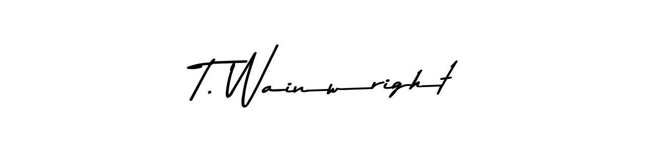 The best way (Asem Kandis PERSONAL USE) to make a short signature is to pick only two or three words in your name. The name T. Wainwright include a total of six letters. For converting this name. T. Wainwright signature style 9 images and pictures png