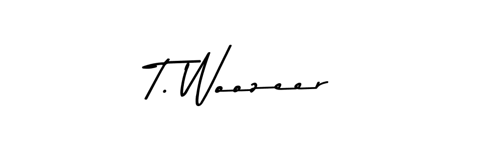 Here are the top 10 professional signature styles for the name T. Woozeer. These are the best autograph styles you can use for your name. T. Woozeer signature style 9 images and pictures png