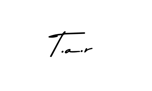 The best way (Asem Kandis PERSONAL USE) to make a short signature is to pick only two or three words in your name. The name T.a.r include a total of six letters. For converting this name. T.a.r signature style 9 images and pictures png