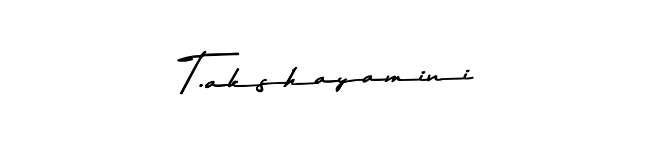 Also we have T.akshayamini name is the best signature style. Create professional handwritten signature collection using Asem Kandis PERSONAL USE autograph style. T.akshayamini signature style 9 images and pictures png