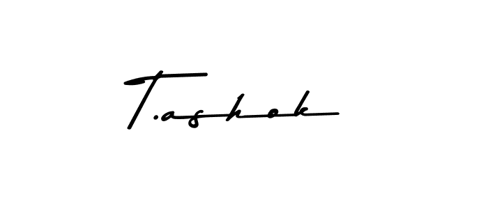 Use a signature maker to create a handwritten signature online. With this signature software, you can design (Asem Kandis PERSONAL USE) your own signature for name T.ashok. T.ashok signature style 9 images and pictures png