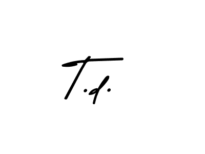 Here are the top 10 professional signature styles for the name T.d.. These are the best autograph styles you can use for your name. T.d. signature style 9 images and pictures png