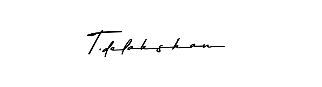 Also we have T.delakshan name is the best signature style. Create professional handwritten signature collection using Asem Kandis PERSONAL USE autograph style. T.delakshan signature style 9 images and pictures png