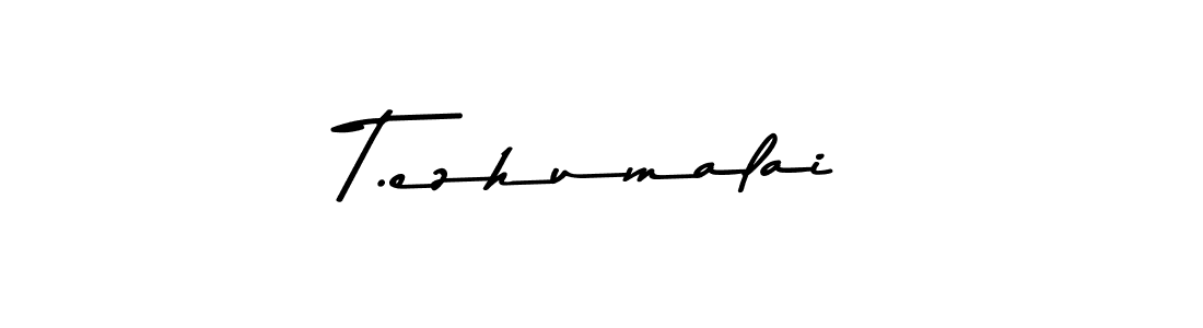 How to make T.ezhumalai signature? Asem Kandis PERSONAL USE is a professional autograph style. Create handwritten signature for T.ezhumalai name. T.ezhumalai signature style 9 images and pictures png