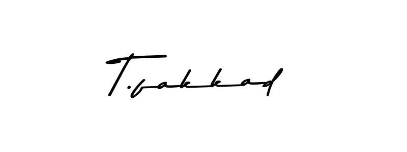 Similarly Asem Kandis PERSONAL USE is the best handwritten signature design. Signature creator online .You can use it as an online autograph creator for name T.fakkad. T.fakkad signature style 9 images and pictures png