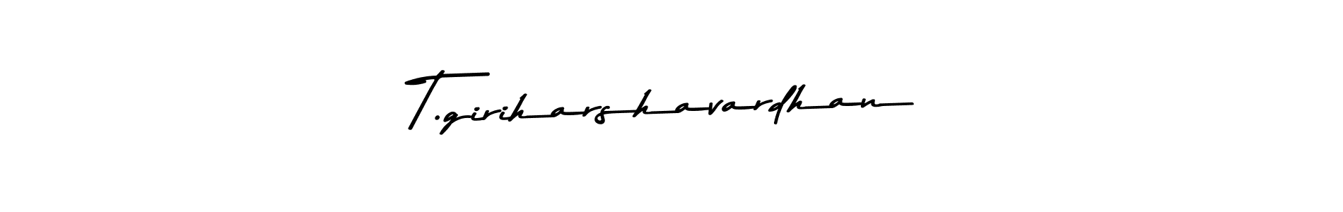 You can use this online signature creator to create a handwritten signature for the name T.giriharshavardhan. This is the best online autograph maker. T.giriharshavardhan signature style 9 images and pictures png