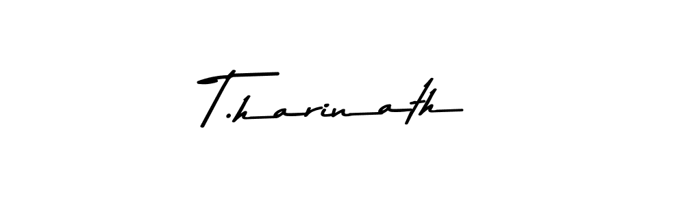 Use a signature maker to create a handwritten signature online. With this signature software, you can design (Asem Kandis PERSONAL USE) your own signature for name T.harinath. T.harinath signature style 9 images and pictures png