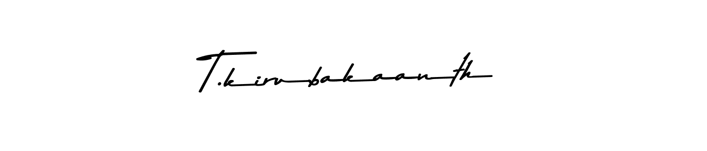 Design your own signature with our free online signature maker. With this signature software, you can create a handwritten (Asem Kandis PERSONAL USE) signature for name T.kirubakaanth. T.kirubakaanth signature style 9 images and pictures png