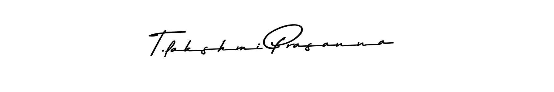 Make a beautiful signature design for name T.lakshmi Prasanna. Use this online signature maker to create a handwritten signature for free. T.lakshmi Prasanna signature style 9 images and pictures png