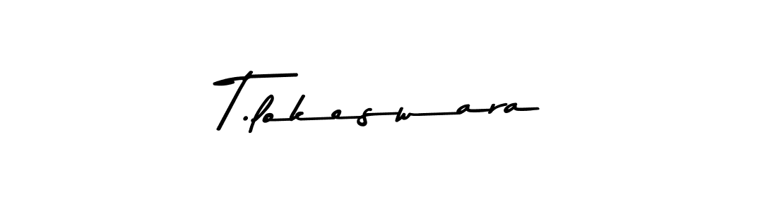 Design your own signature with our free online signature maker. With this signature software, you can create a handwritten (Asem Kandis PERSONAL USE) signature for name T.lokeswara. T.lokeswara signature style 9 images and pictures png