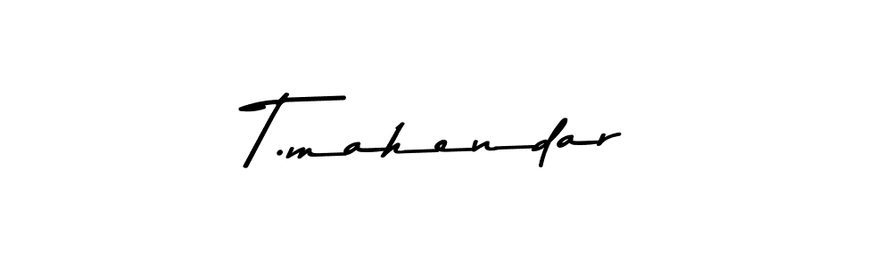 Also You can easily find your signature by using the search form. We will create T.mahendar name handwritten signature images for you free of cost using Asem Kandis PERSONAL USE sign style. T.mahendar signature style 9 images and pictures png