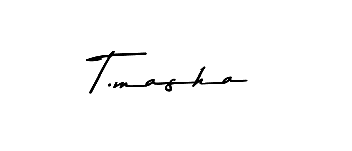 Asem Kandis PERSONAL USE is a professional signature style that is perfect for those who want to add a touch of class to their signature. It is also a great choice for those who want to make their signature more unique. Get T.masha name to fancy signature for free. T.masha signature style 9 images and pictures png