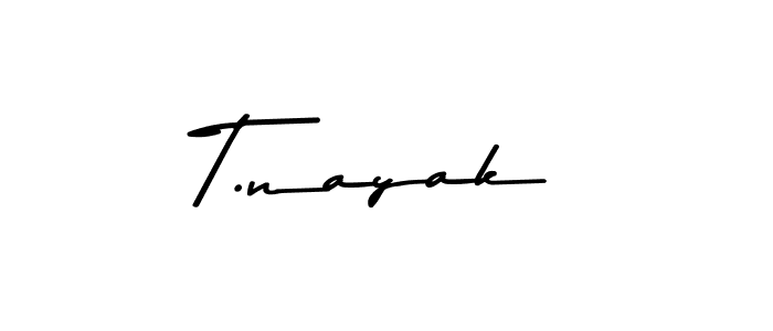 The best way (Asem Kandis PERSONAL USE) to make a short signature is to pick only two or three words in your name. The name T.nayak include a total of six letters. For converting this name. T.nayak signature style 9 images and pictures png