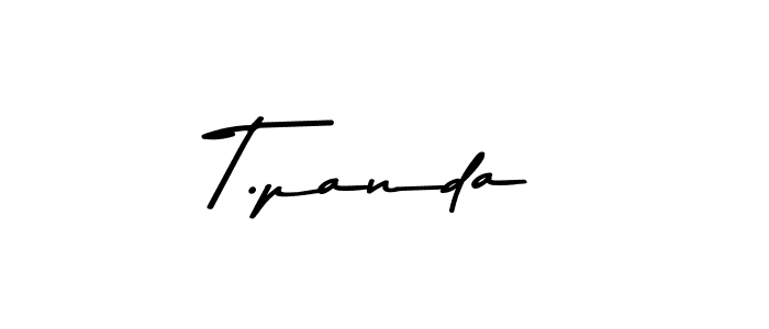 Create a beautiful signature design for name T.panda. With this signature (Asem Kandis PERSONAL USE) fonts, you can make a handwritten signature for free. T.panda signature style 9 images and pictures png