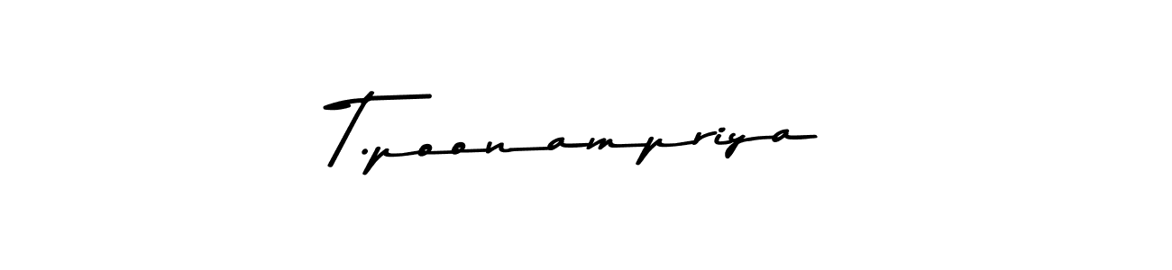 Use a signature maker to create a handwritten signature online. With this signature software, you can design (Asem Kandis PERSONAL USE) your own signature for name T.poonampriya. T.poonampriya signature style 9 images and pictures png
