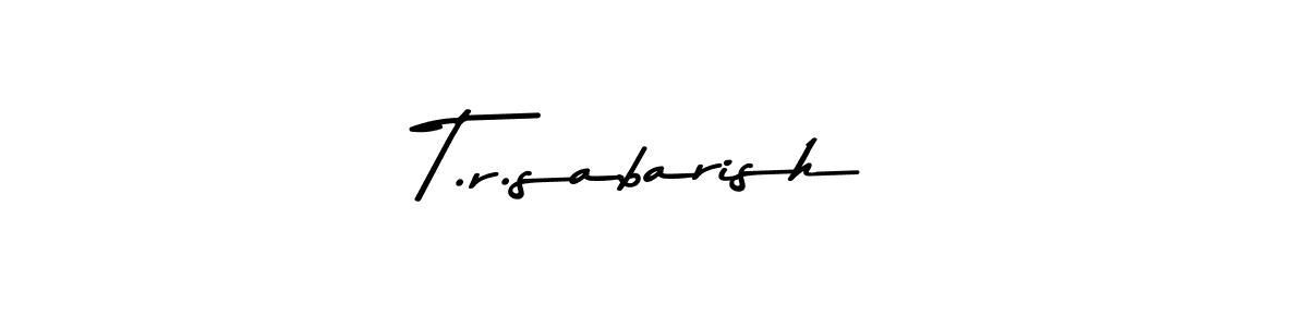 Make a beautiful signature design for name T.r.sabarish. Use this online signature maker to create a handwritten signature for free. T.r.sabarish signature style 9 images and pictures png