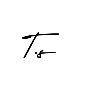 How to make T.s name signature. Use Asem Kandis PERSONAL USE style for creating short signs online. This is the latest handwritten sign. T.s signature style 9 images and pictures png