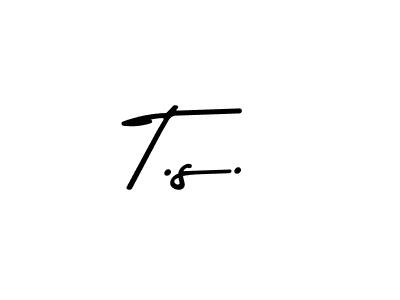 Also we have T.s. name is the best signature style. Create professional handwritten signature collection using Asem Kandis PERSONAL USE autograph style. T.s. signature style 9 images and pictures png