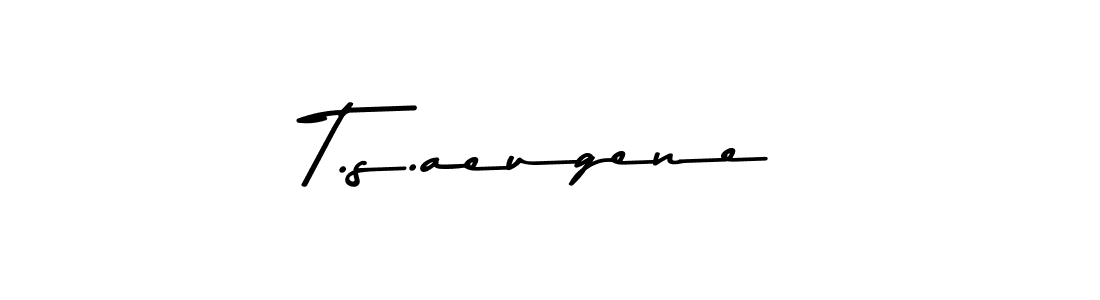 This is the best signature style for the T.s.aeugene name. Also you like these signature font (Asem Kandis PERSONAL USE). Mix name signature. T.s.aeugene signature style 9 images and pictures png