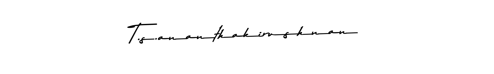 Also You can easily find your signature by using the search form. We will create T.s.ananthakirushnan name handwritten signature images for you free of cost using Asem Kandis PERSONAL USE sign style. T.s.ananthakirushnan signature style 9 images and pictures png
