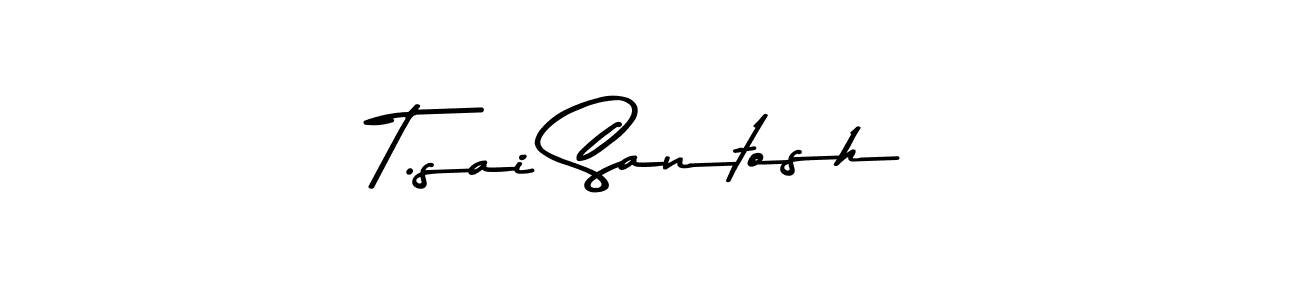 Check out images of Autograph of T.sai Santosh name. Actor T.sai Santosh Signature Style. Asem Kandis PERSONAL USE is a professional sign style online. T.sai Santosh signature style 9 images and pictures png