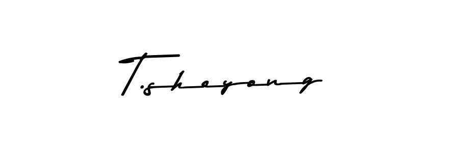 Similarly Asem Kandis PERSONAL USE is the best handwritten signature design. Signature creator online .You can use it as an online autograph creator for name T.sheyong. T.sheyong signature style 9 images and pictures png