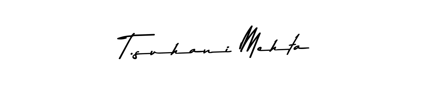 You can use this online signature creator to create a handwritten signature for the name T.suhani Mehta. This is the best online autograph maker. T.suhani Mehta signature style 9 images and pictures png