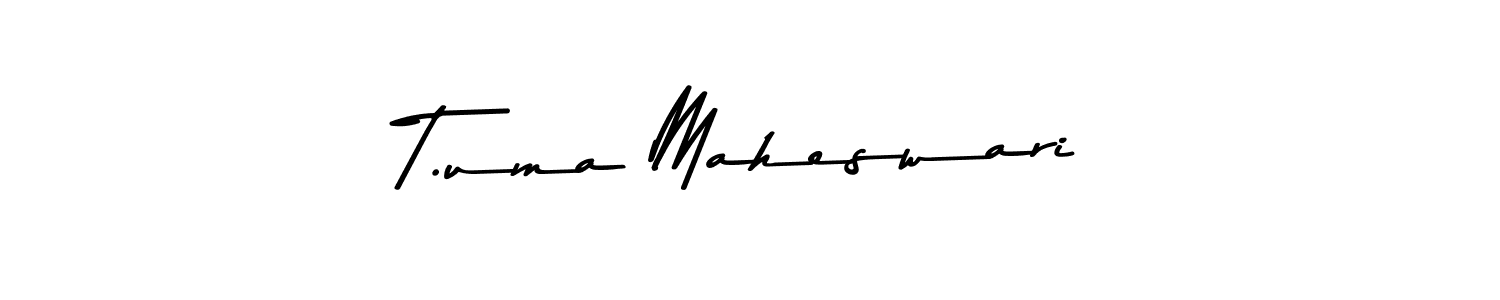 Make a beautiful signature design for name T.uma Maheswari. Use this online signature maker to create a handwritten signature for free. T.uma Maheswari signature style 9 images and pictures png