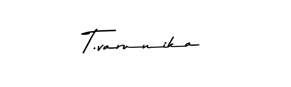 You should practise on your own different ways (Asem Kandis PERSONAL USE) to write your name (T.varunika) in signature. don't let someone else do it for you. T.varunika signature style 9 images and pictures png