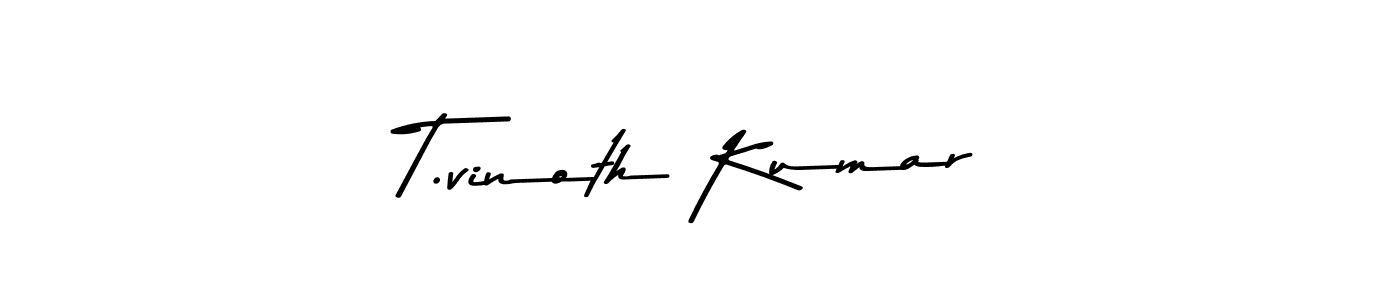 You should practise on your own different ways (Asem Kandis PERSONAL USE) to write your name (T.vinoth Kumar) in signature. don't let someone else do it for you. T.vinoth Kumar signature style 9 images and pictures png