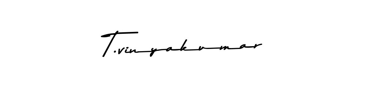 T.vinyakumar stylish signature style. Best Handwritten Sign (Asem Kandis PERSONAL USE) for my name. Handwritten Signature Collection Ideas for my name T.vinyakumar. T.vinyakumar signature style 9 images and pictures png
