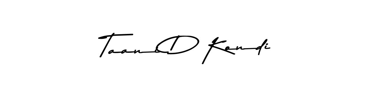 How to make Taani D Kondi signature? Asem Kandis PERSONAL USE is a professional autograph style. Create handwritten signature for Taani D Kondi name. Taani D Kondi signature style 9 images and pictures png