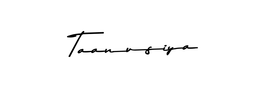 How to make Taanusiya signature? Asem Kandis PERSONAL USE is a professional autograph style. Create handwritten signature for Taanusiya name. Taanusiya signature style 9 images and pictures png