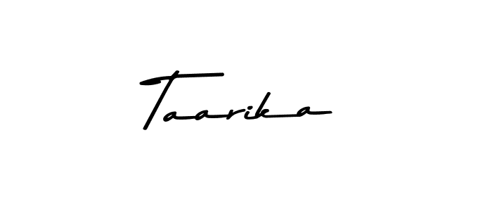 How to make Taarika name signature. Use Asem Kandis PERSONAL USE style for creating short signs online. This is the latest handwritten sign. Taarika signature style 9 images and pictures png