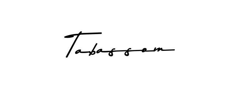 Use a signature maker to create a handwritten signature online. With this signature software, you can design (Asem Kandis PERSONAL USE) your own signature for name Tabassom. Tabassom signature style 9 images and pictures png