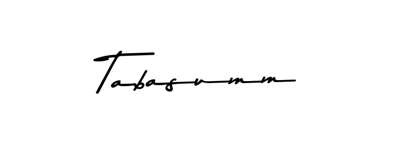 You can use this online signature creator to create a handwritten signature for the name Tabasumm. This is the best online autograph maker. Tabasumm signature style 9 images and pictures png