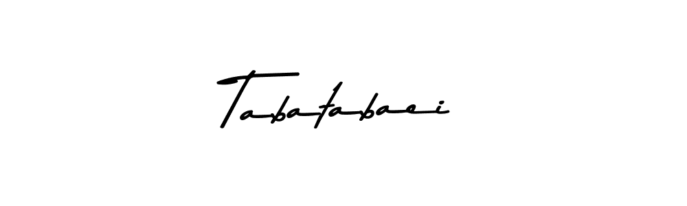 How to make Tabatabaei name signature. Use Asem Kandis PERSONAL USE style for creating short signs online. This is the latest handwritten sign. Tabatabaei signature style 9 images and pictures png