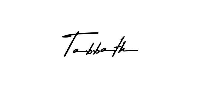 Use a signature maker to create a handwritten signature online. With this signature software, you can design (Asem Kandis PERSONAL USE) your own signature for name Tabbath. Tabbath signature style 9 images and pictures png