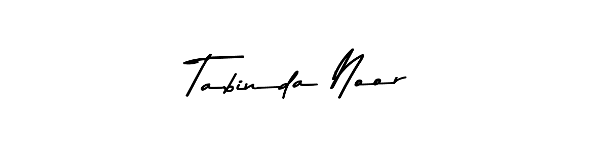 Make a beautiful signature design for name Tabinda Noor. With this signature (Asem Kandis PERSONAL USE) style, you can create a handwritten signature for free. Tabinda Noor signature style 9 images and pictures png