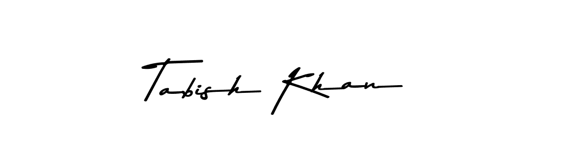 The best way (Asem Kandis PERSONAL USE) to make a short signature is to pick only two or three words in your name. The name Tabish Khan include a total of six letters. For converting this name. Tabish Khan signature style 9 images and pictures png