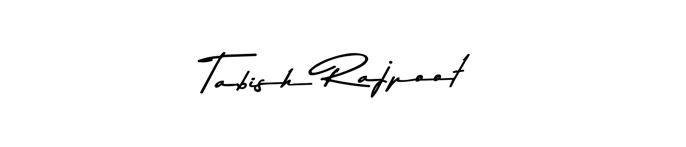 Create a beautiful signature design for name Tabish Rajpoot. With this signature (Asem Kandis PERSONAL USE) fonts, you can make a handwritten signature for free. Tabish Rajpoot signature style 9 images and pictures png