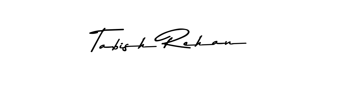 Make a beautiful signature design for name Tabish Rehan. With this signature (Asem Kandis PERSONAL USE) style, you can create a handwritten signature for free. Tabish Rehan signature style 9 images and pictures png
