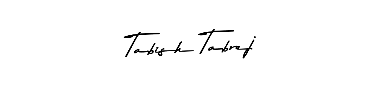 Use a signature maker to create a handwritten signature online. With this signature software, you can design (Asem Kandis PERSONAL USE) your own signature for name Tabish Tabrej. Tabish Tabrej signature style 9 images and pictures png