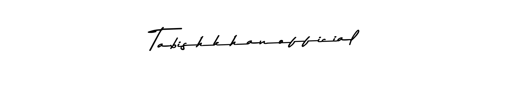 How to make Tabishkhanofficial signature? Asem Kandis PERSONAL USE is a professional autograph style. Create handwritten signature for Tabishkhanofficial name. Tabishkhanofficial signature style 9 images and pictures png