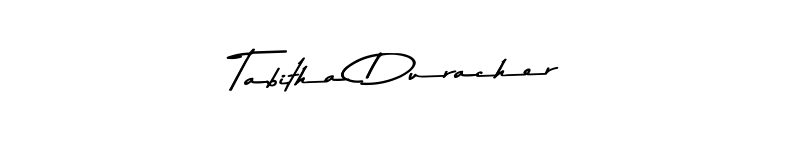 Make a short Tabitha Duracher signature style. Manage your documents anywhere anytime using Asem Kandis PERSONAL USE. Create and add eSignatures, submit forms, share and send files easily. Tabitha Duracher signature style 9 images and pictures png